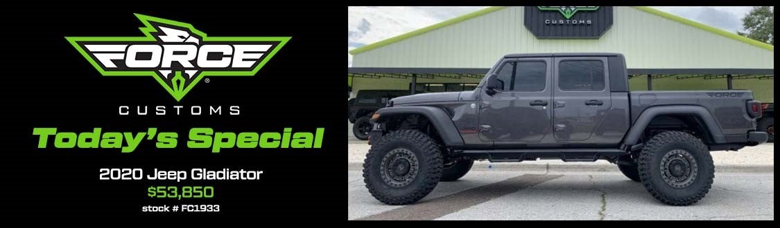 Force Customs Special | 2020 Jeep Gladiator $53,850 | Stock# FC1933