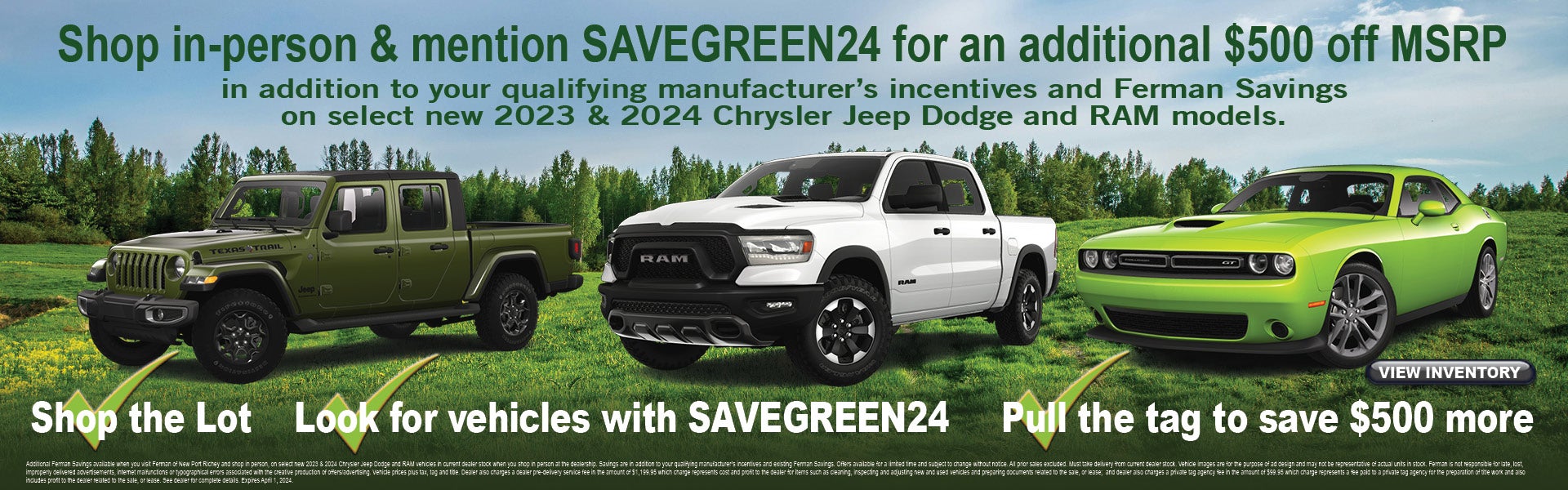 Mention Savegreen24 and save $500 more