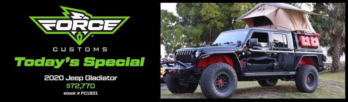 Force Customs Special | 2020 Jeep Gladiator $72,770 | Stock# FC1931