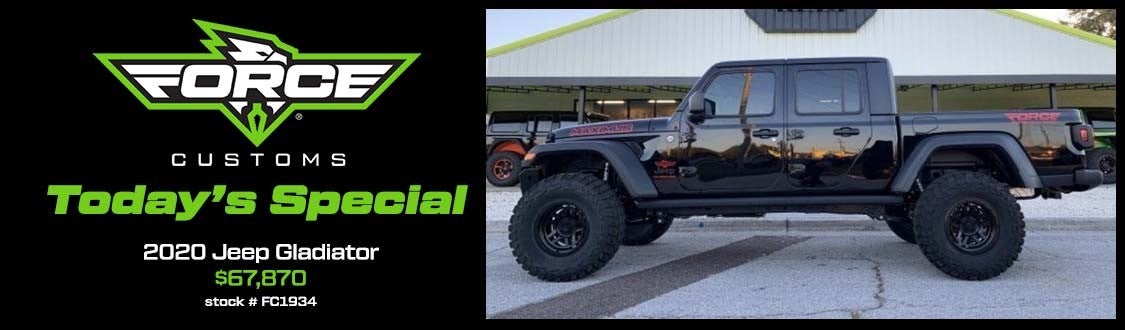 Force Customs Special | 2020 Jeep Gladiator $67,870 | Stock# FC1934